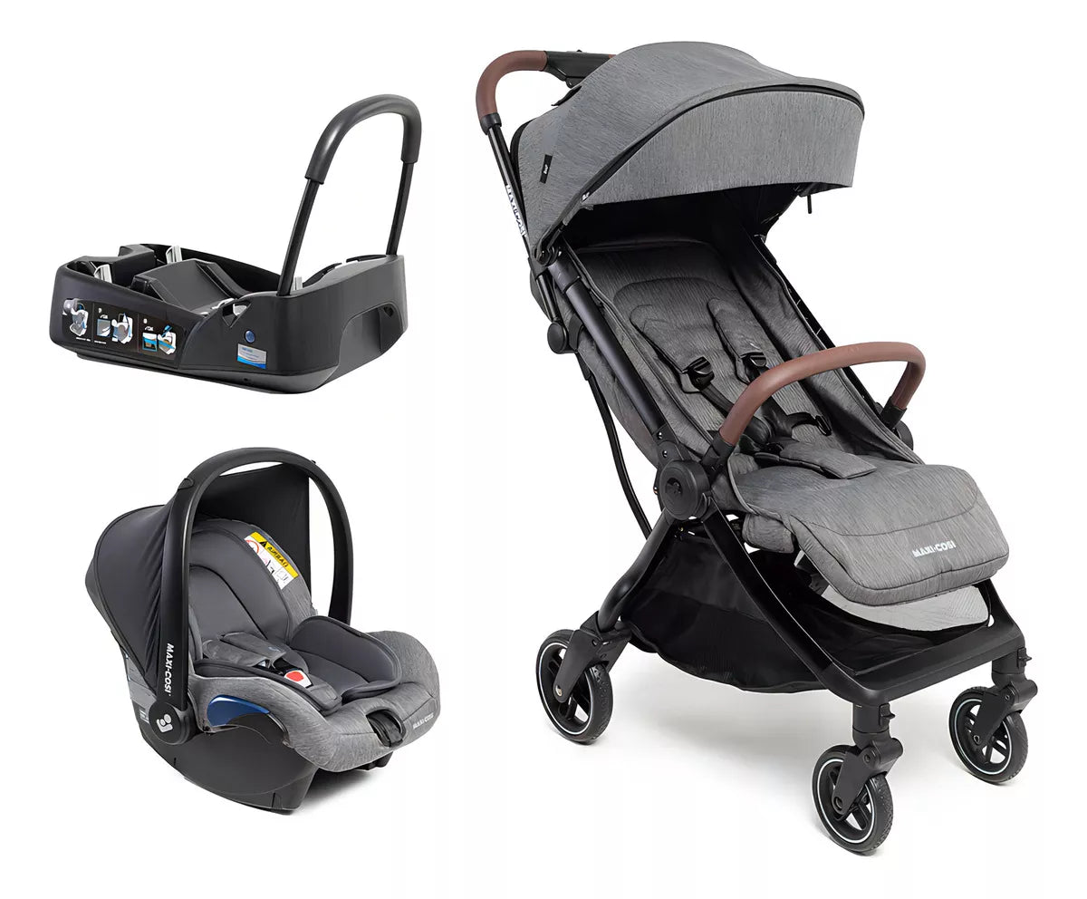 Carrinho Travel System Eva³ Trio Maxi cosi - Select Grey